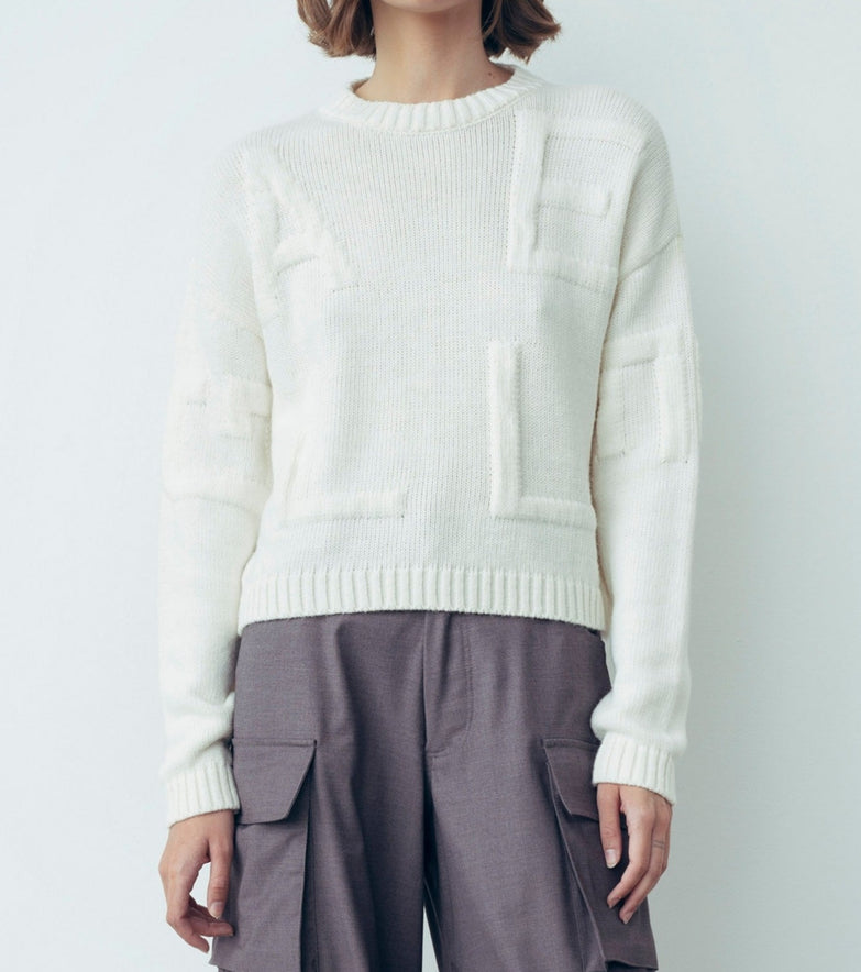 Pullover In Maglieria Offwhite - Gaëlle Paris