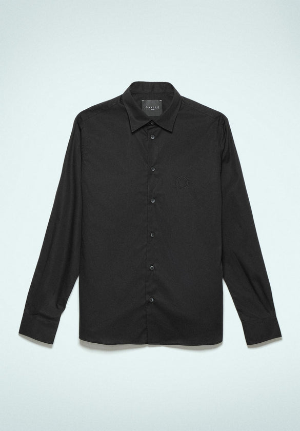 Camicia con ricamo nero Gaelle Paris