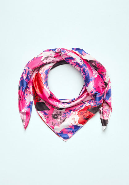 Foulard Stampa Allover Multicolor Fuxia - Gaëlle Pari