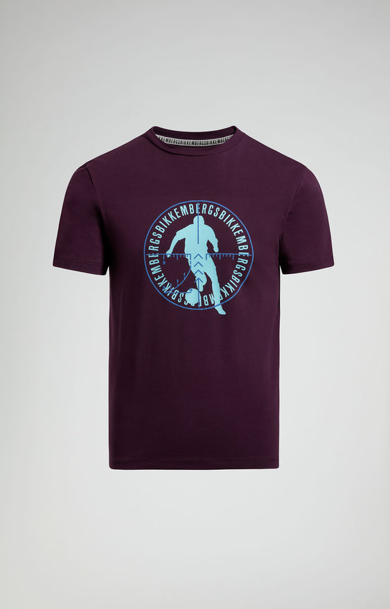 T-shirt uomo stampa soccer Bikkembergs