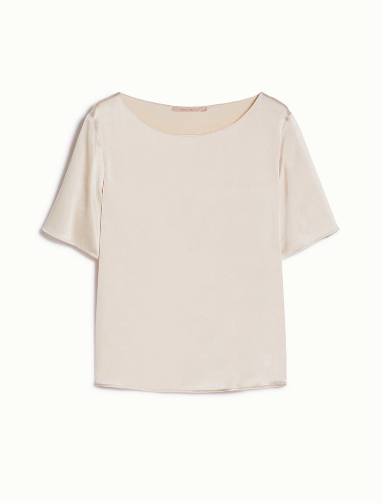 Blusa in raso di seta vaniglia Penny Black