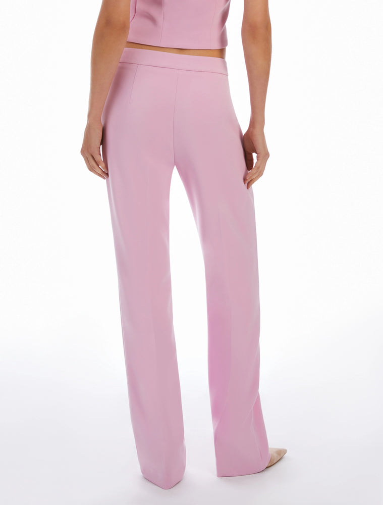 Pantaloni flare fit in cady rosa Penny Black