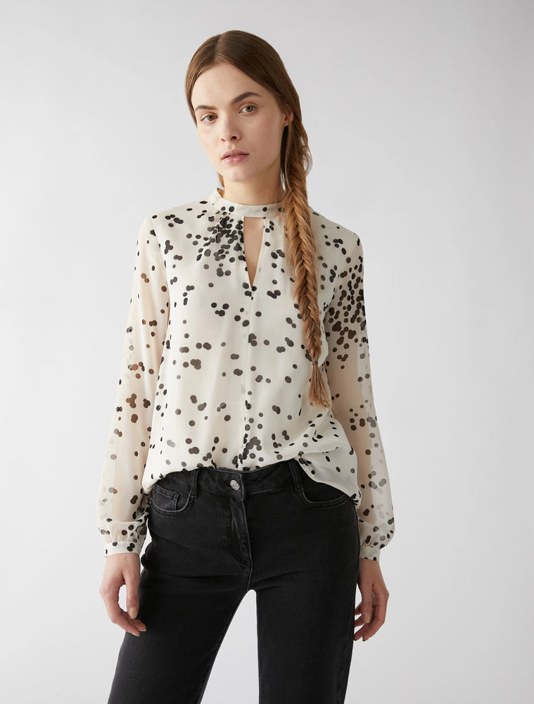 Blusa in georgette a pois Penny Black