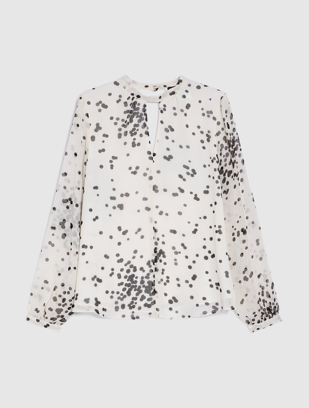 Blusa in georgette a pois Penny Black