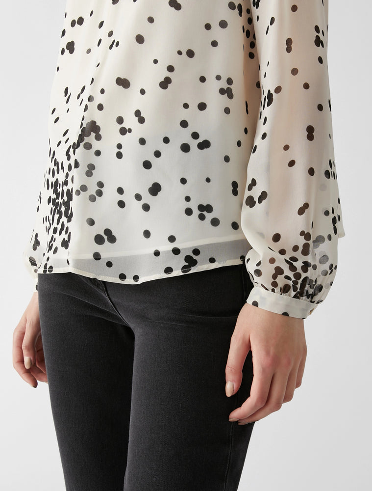 Blusa in georgette a pois Penny Black