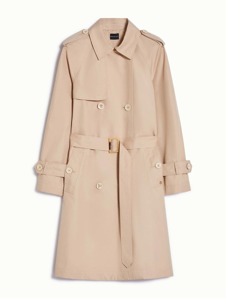 Trench in gabardine sabbia Penny Black